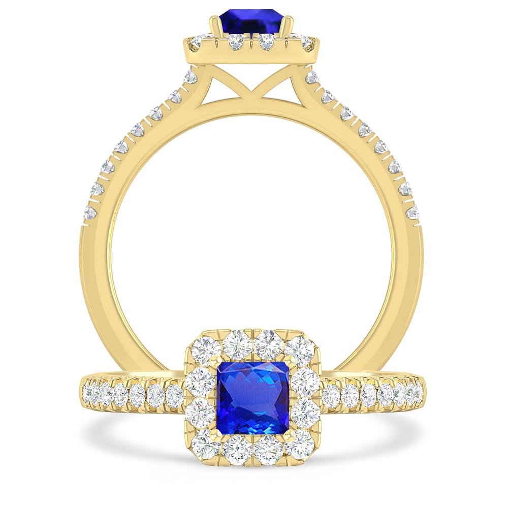 Yellow Gold - Tanzanite