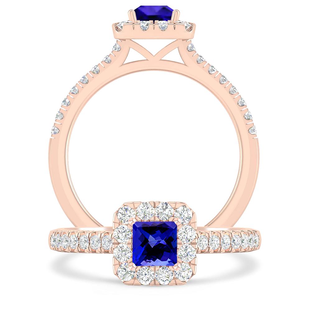 Rose Gold - Tanzanite