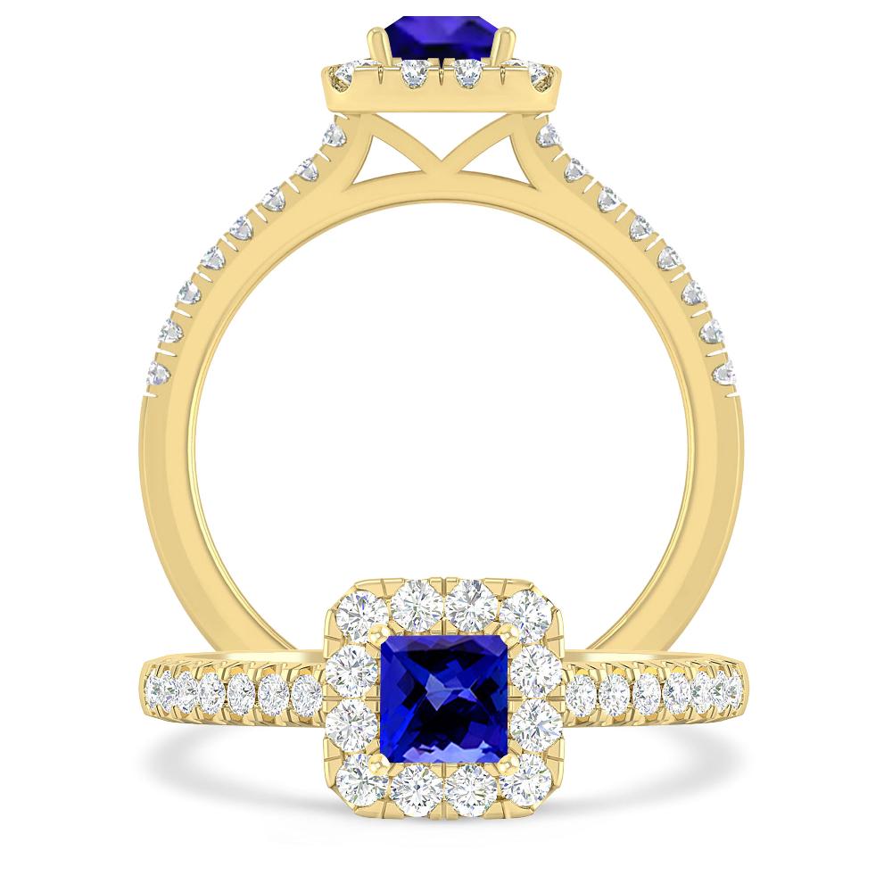 Yellow Gold - Tanzanite