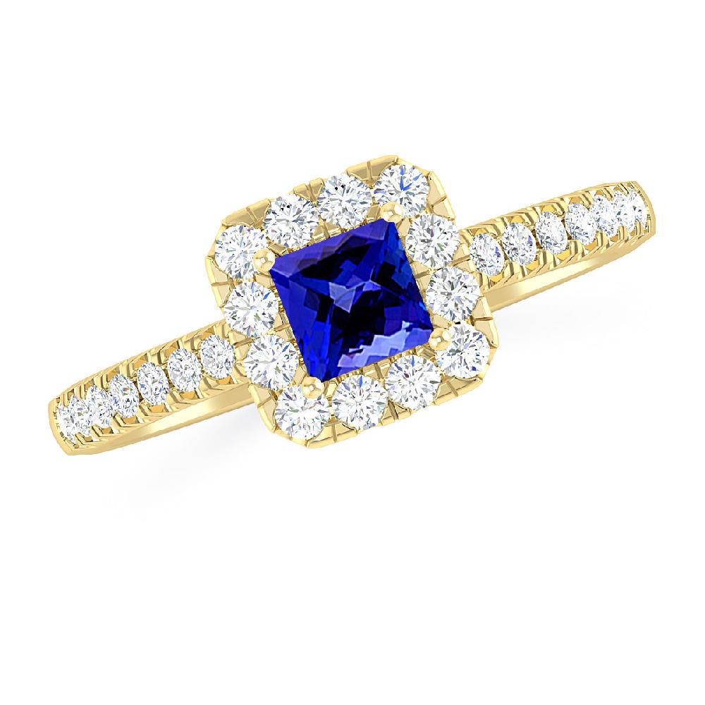 Yellow Gold - Tanzanite