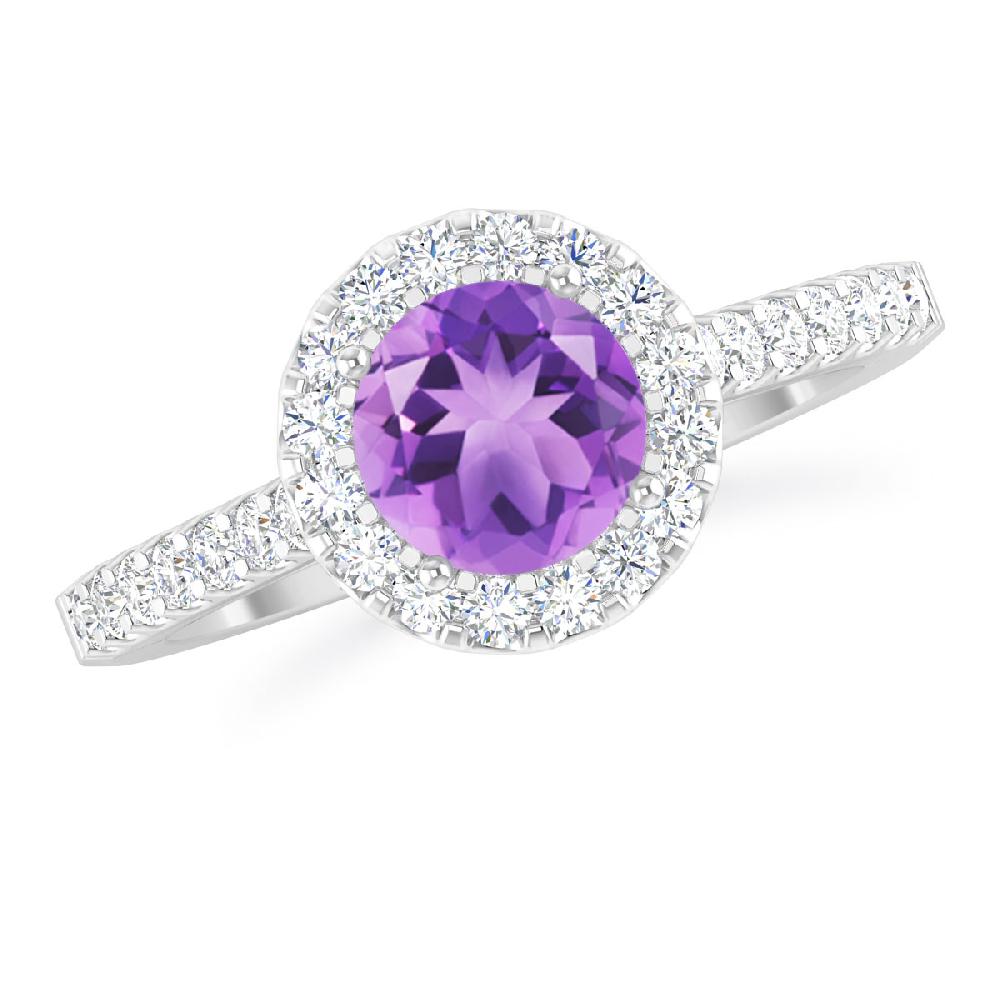 White Gold - Amethyst