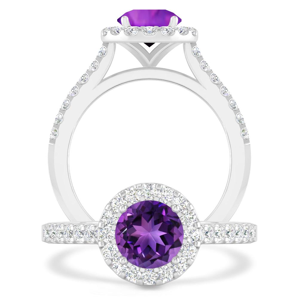 White Gold - Amethyst