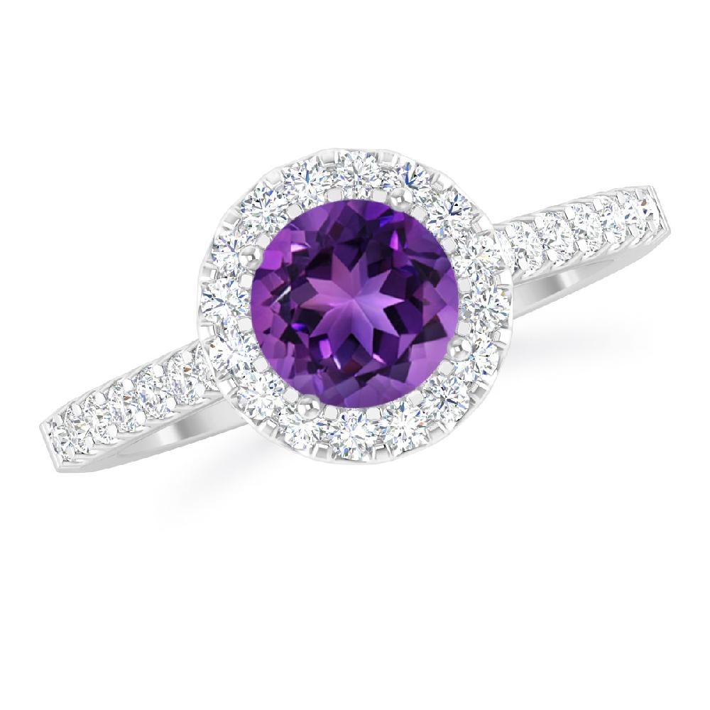 White Gold - Amethyst