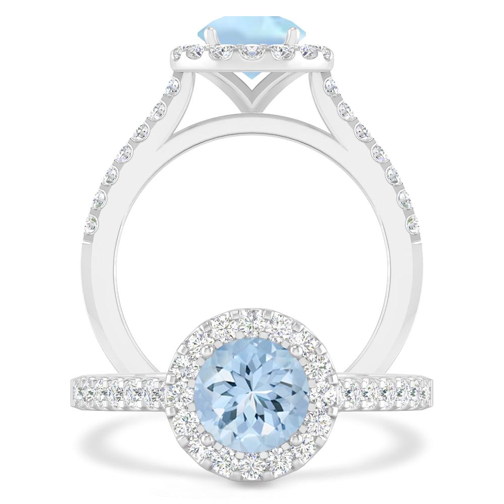 White Gold - Aquamarine