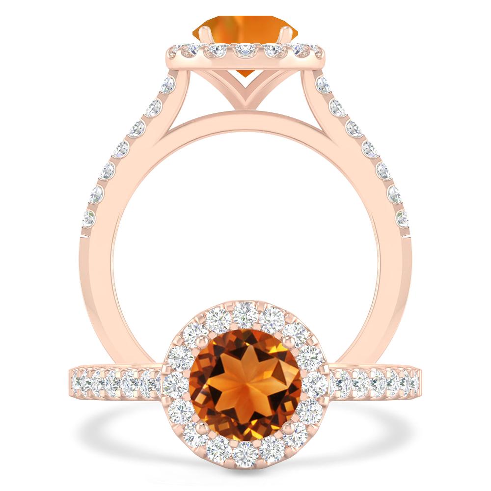 Rose Gold - Citrine