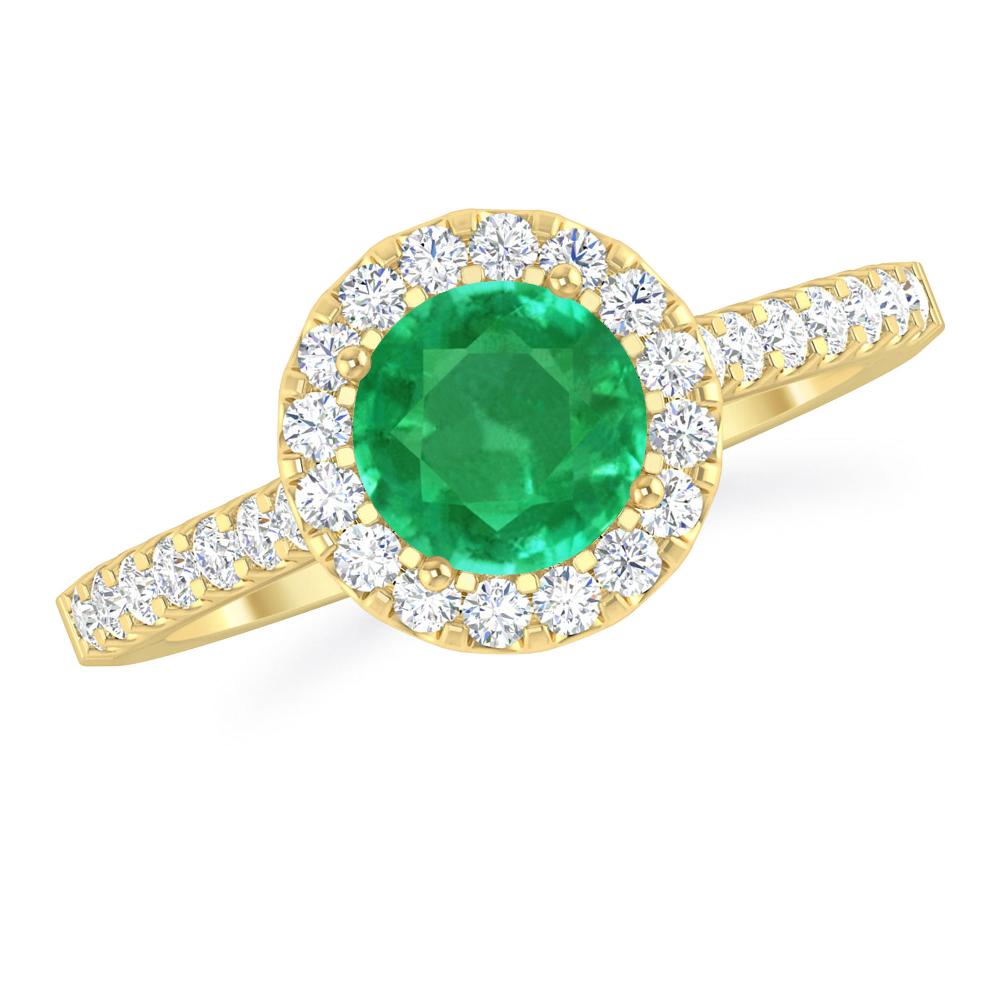 Yellow Gold - Emerald