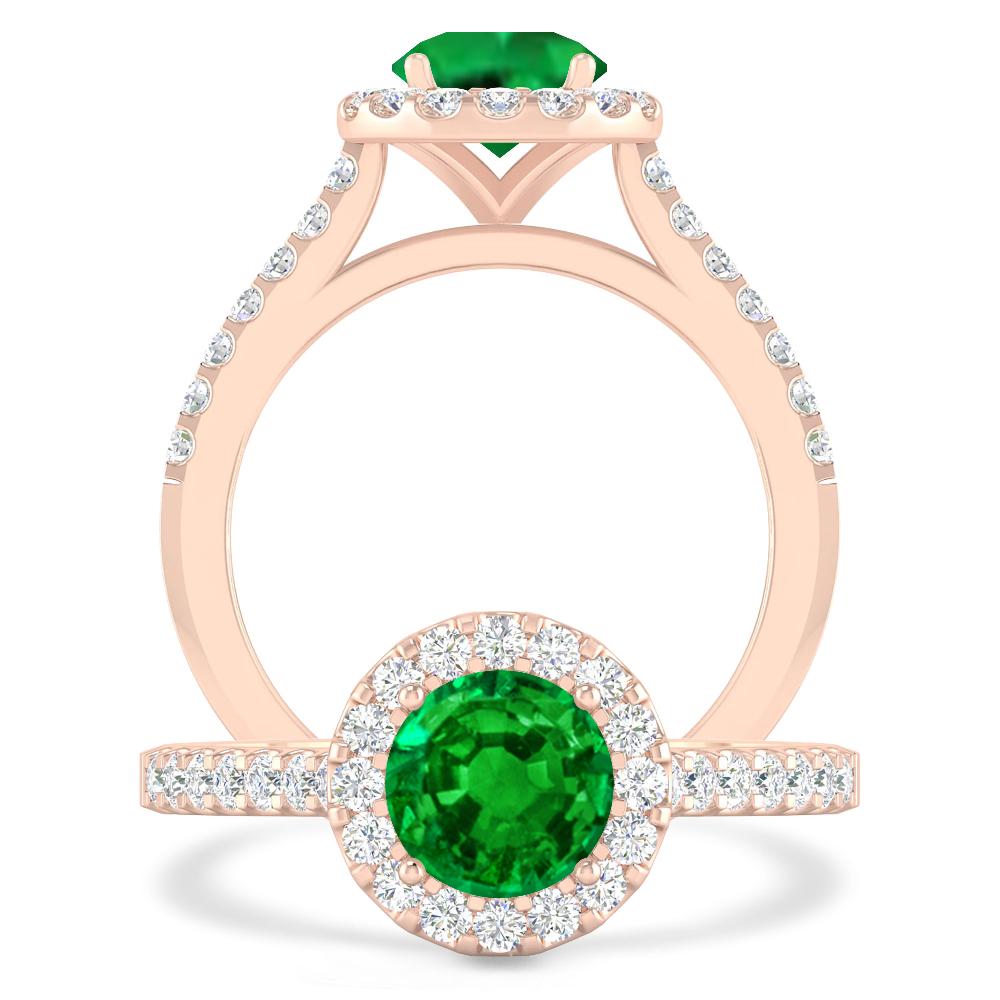 Rose Gold - Emerald