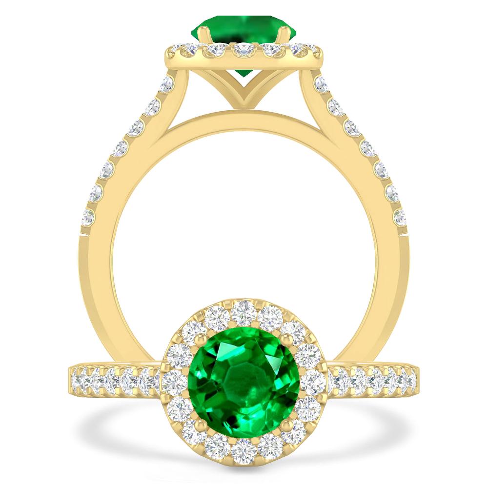 Yellow Gold - Emerald