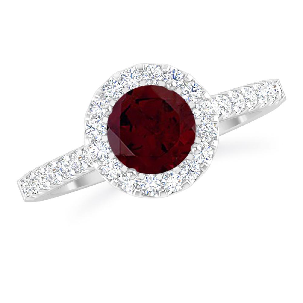 White Gold - Garnet