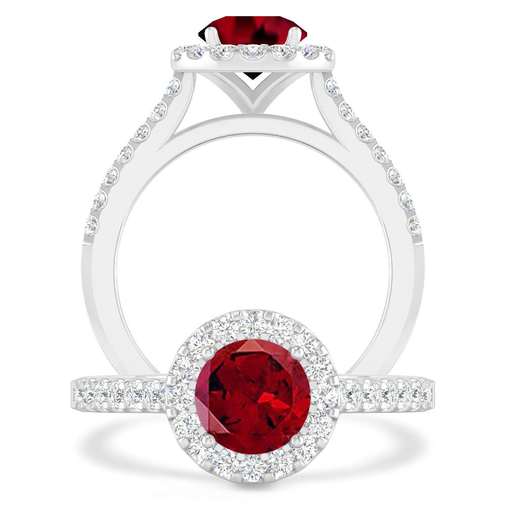 White Gold - Garnet