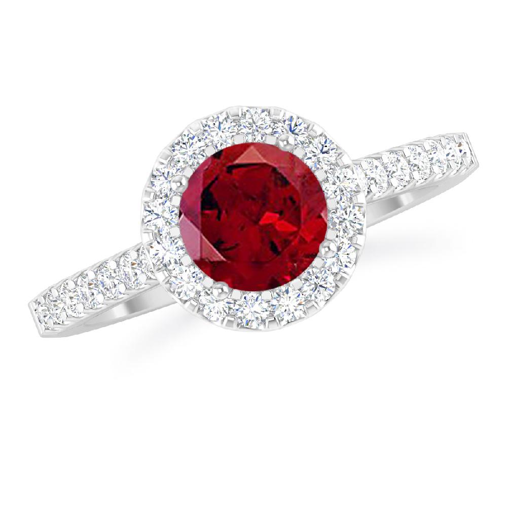 White Gold - Garnet