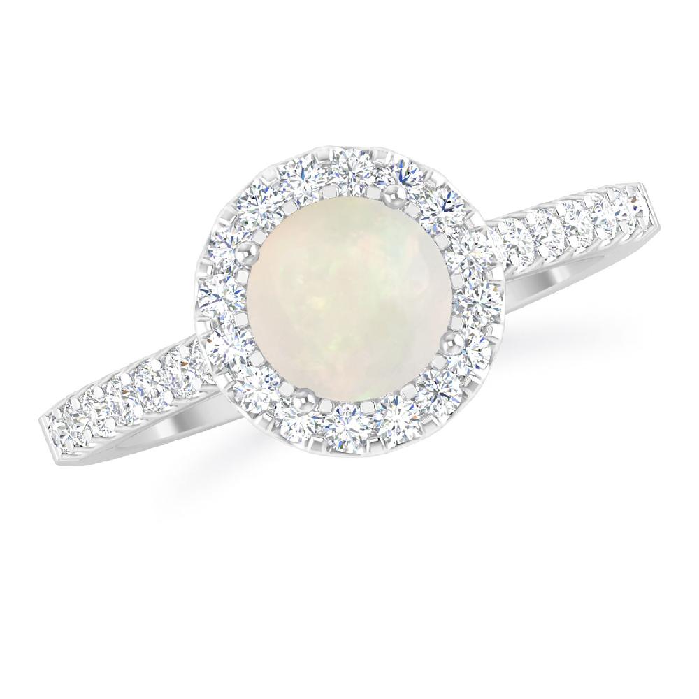 White Gold - Opal