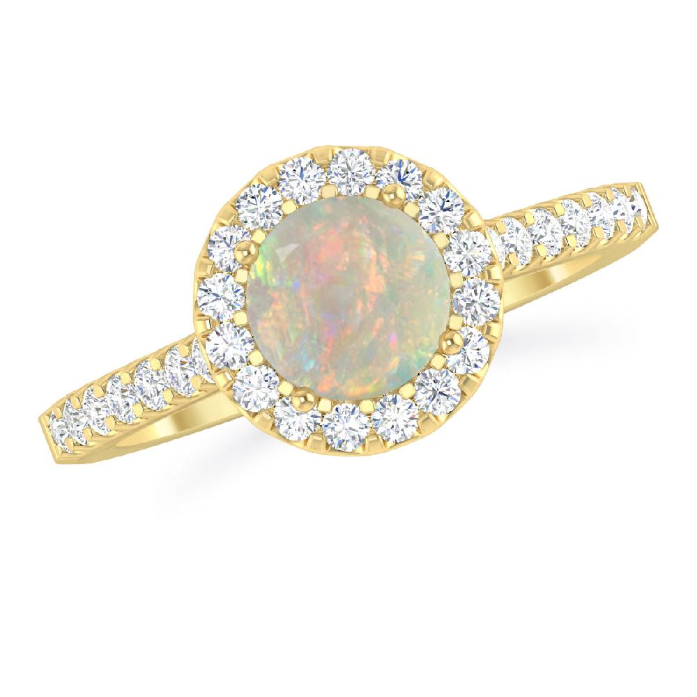 Yellow Gold - Opal