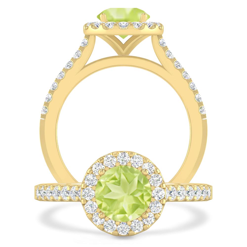 Yellow Gold - Peridot