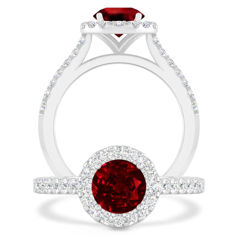 White Gold - Ruby