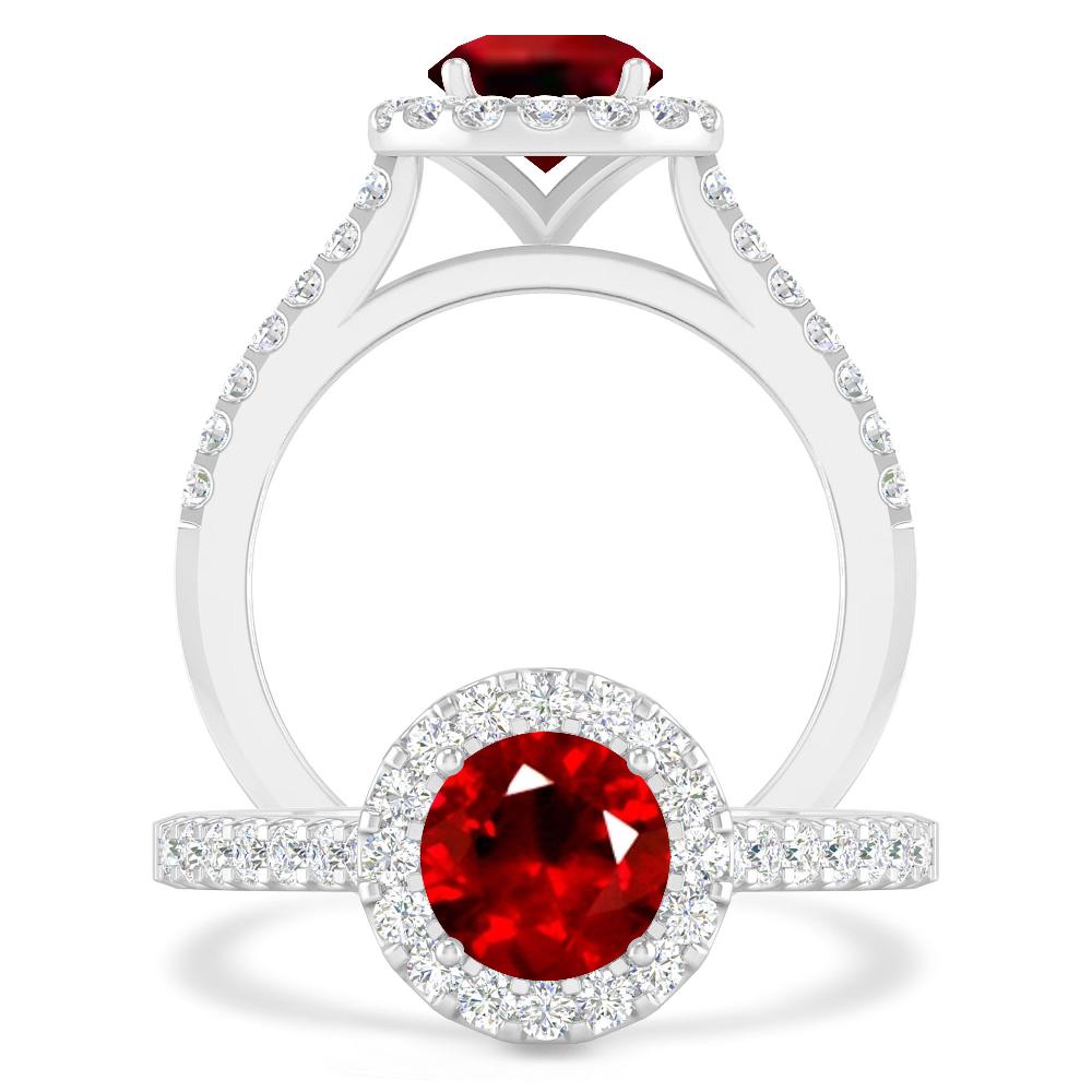 White Gold - Ruby