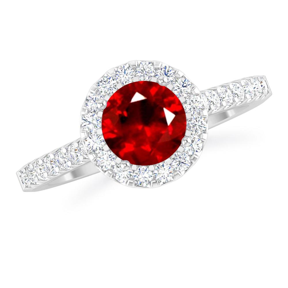 White Gold - Ruby