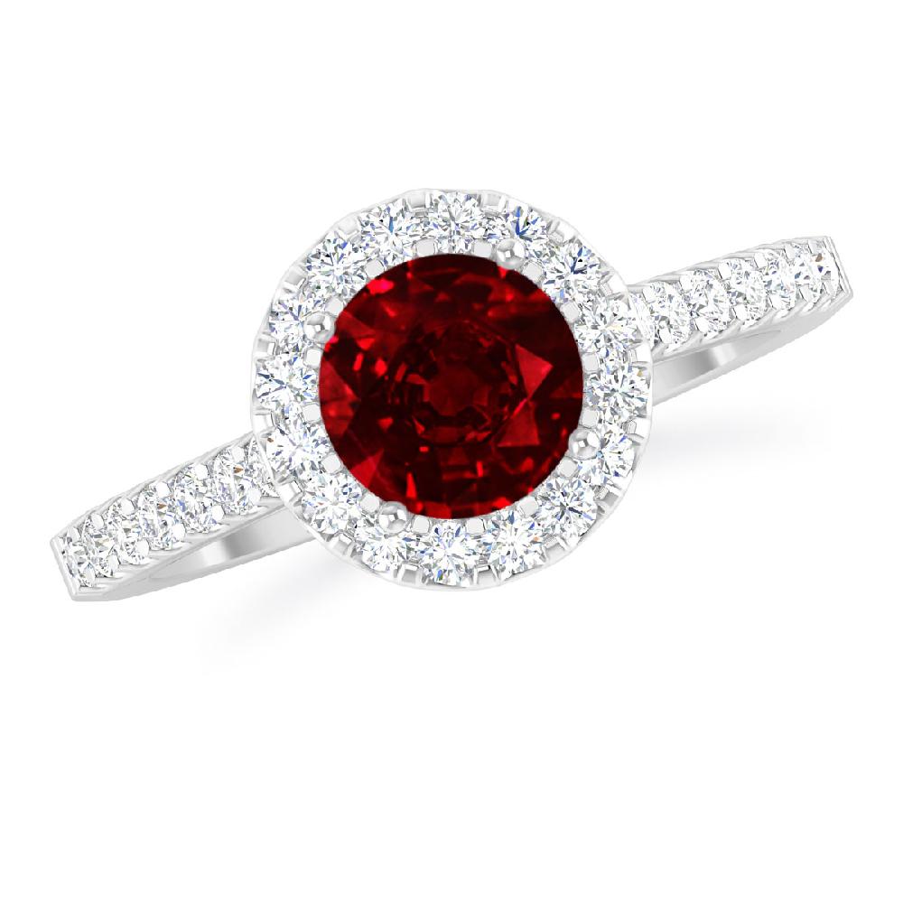 White Gold - Ruby