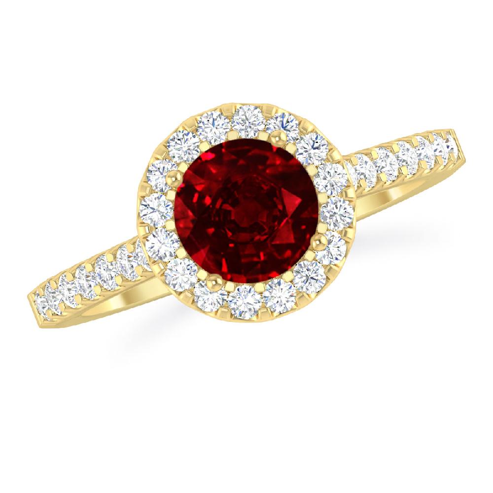 Yellow Gold - Ruby