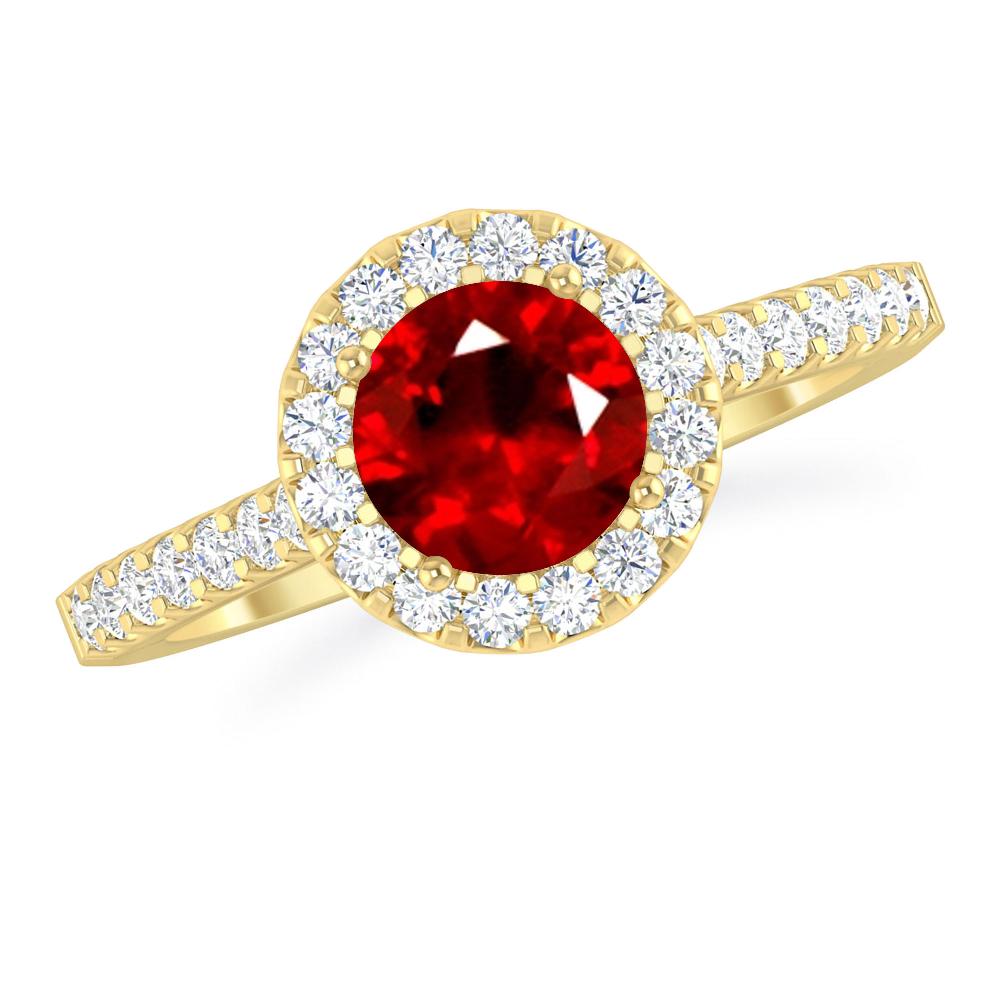 Yellow Gold - Ruby