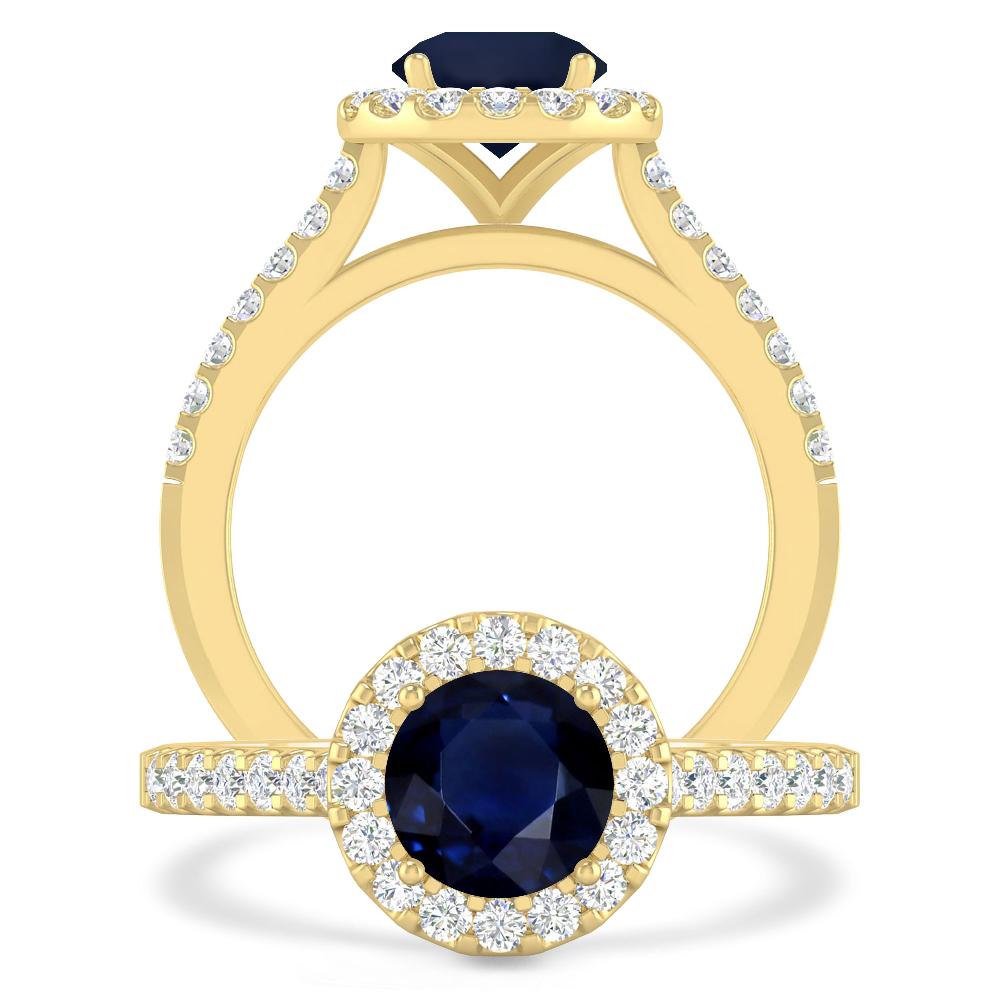 Yellow Gold - Sapphire