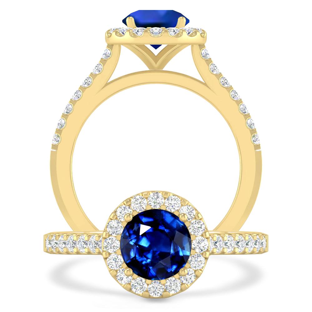 Yellow Gold - Sapphire