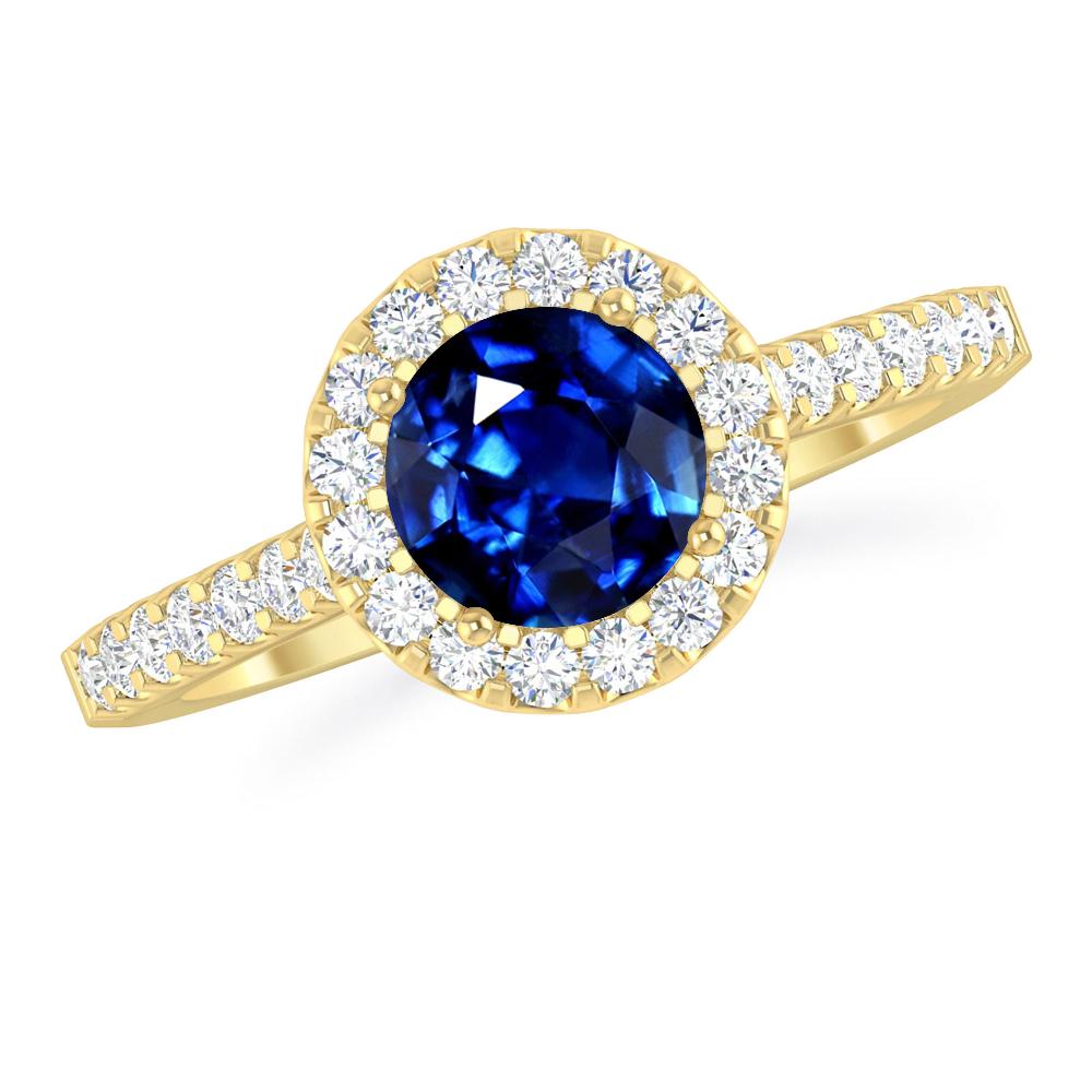 Yellow Gold - Sapphire