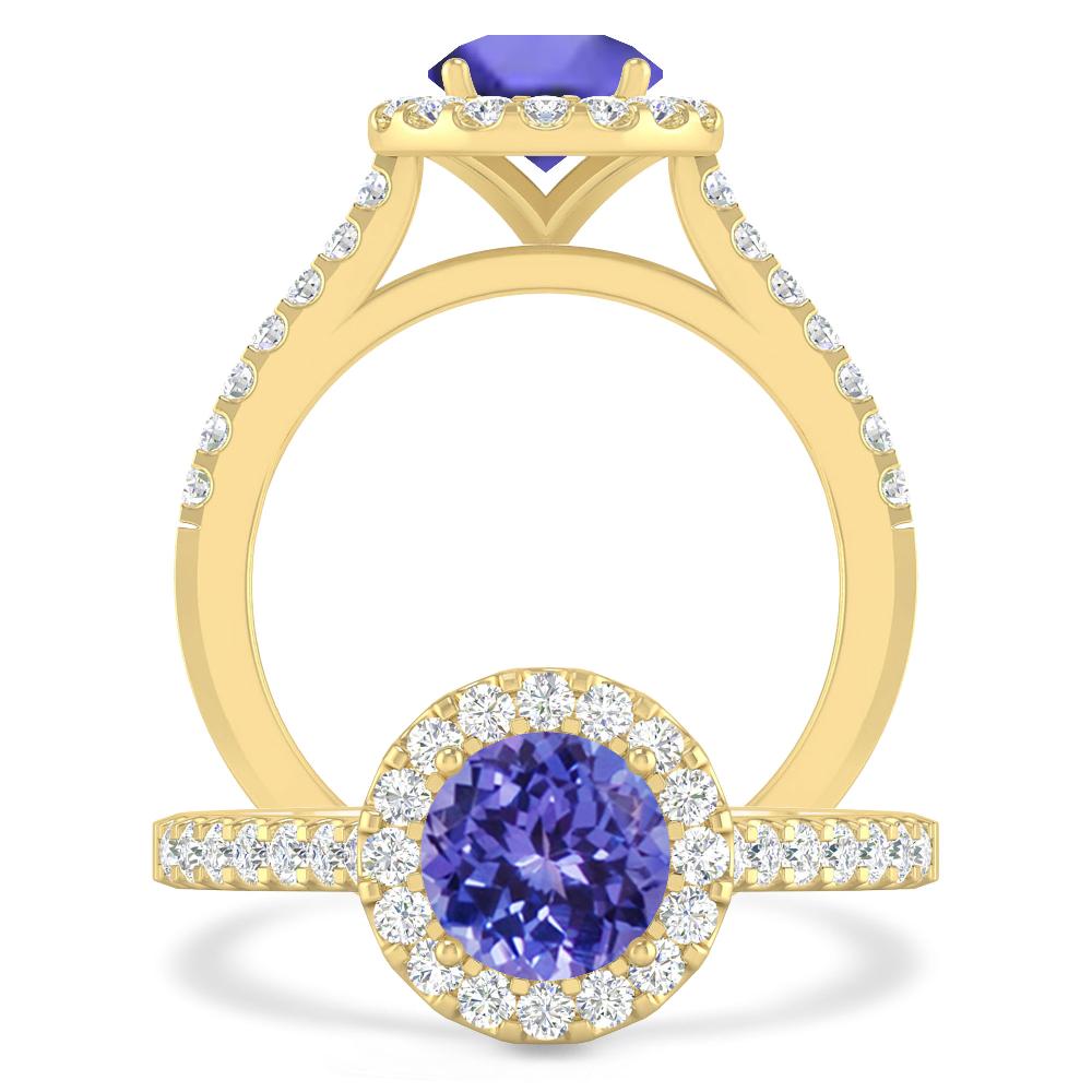 Yellow Gold - Tanzanite