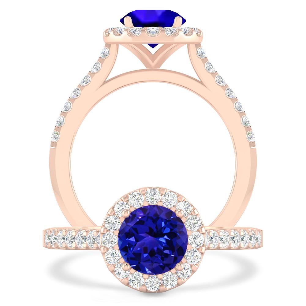 Rose Gold - Tanzanite