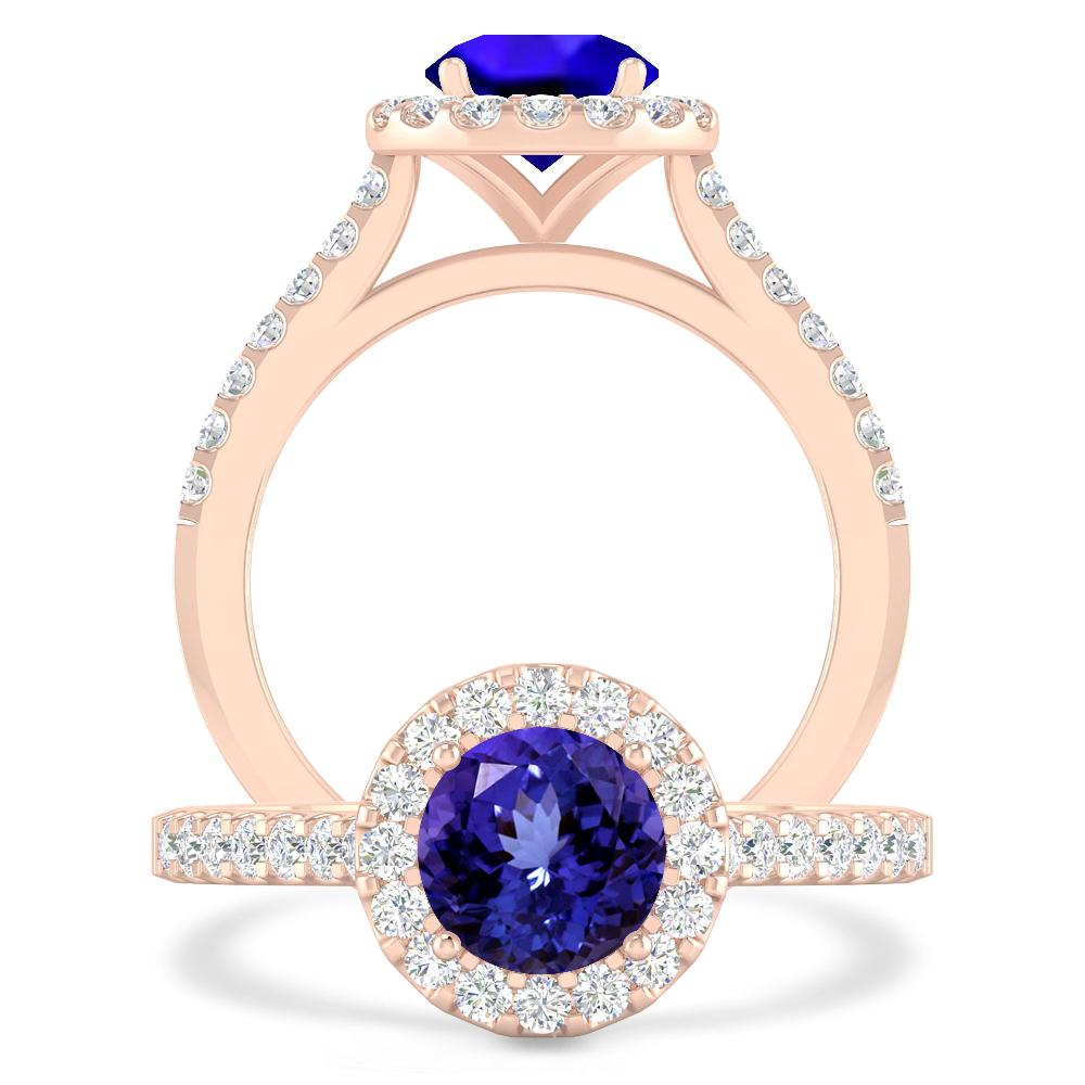 Rose Gold - Tanzanite