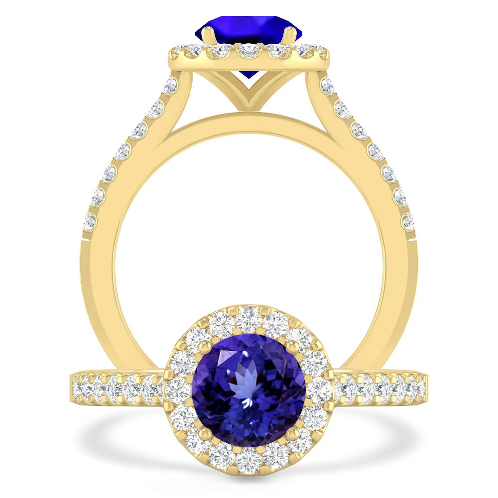 Yellow Gold - Tanzanite