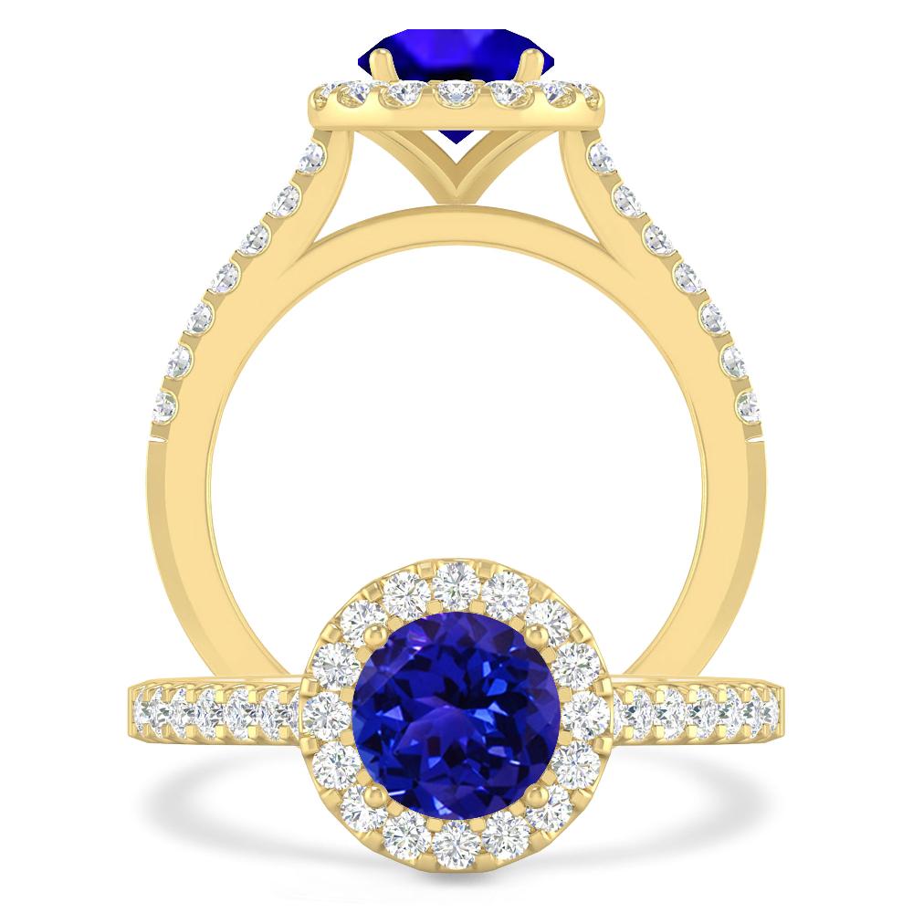 Yellow Gold - Tanzanite