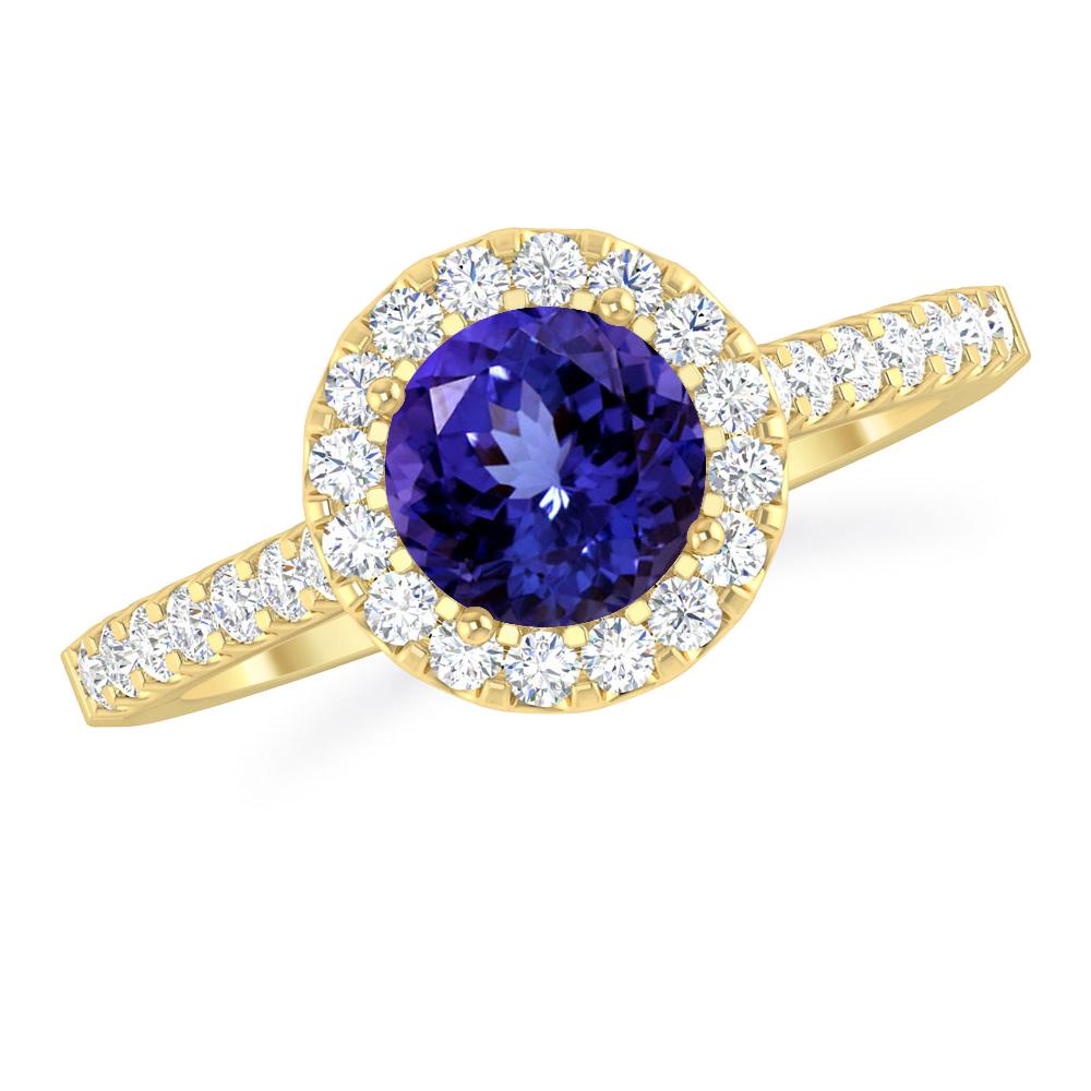 Yellow Gold - Tanzanite