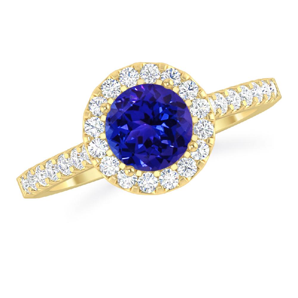 Yellow Gold - Tanzanite