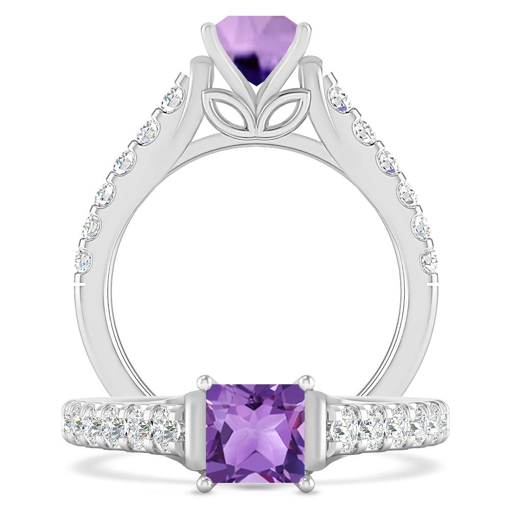 White Gold - Amethyst