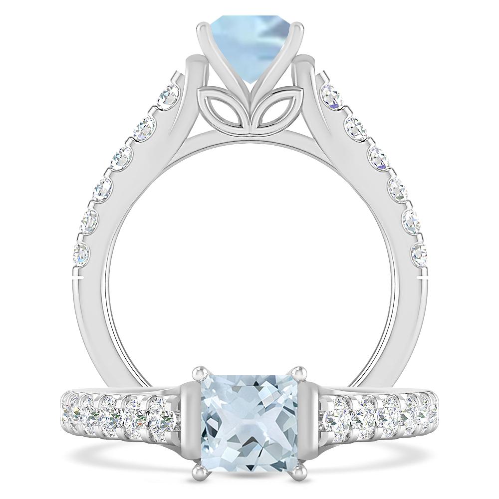 White Gold - Aquamarine