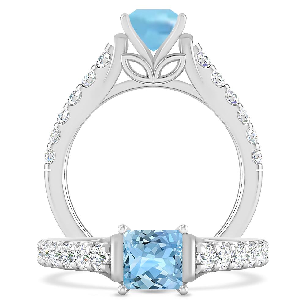 White Gold - Aquamarine