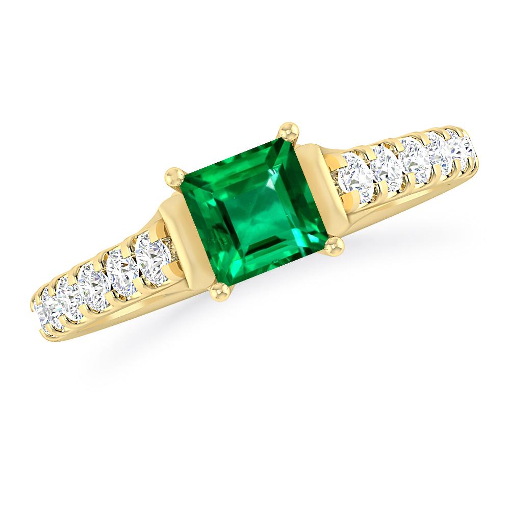 Yellow Gold - Emerald