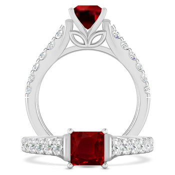 White Gold - Ruby