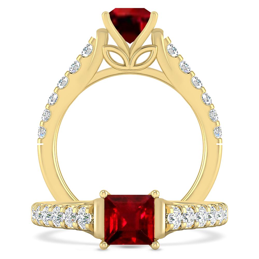 Yellow Gold - Ruby