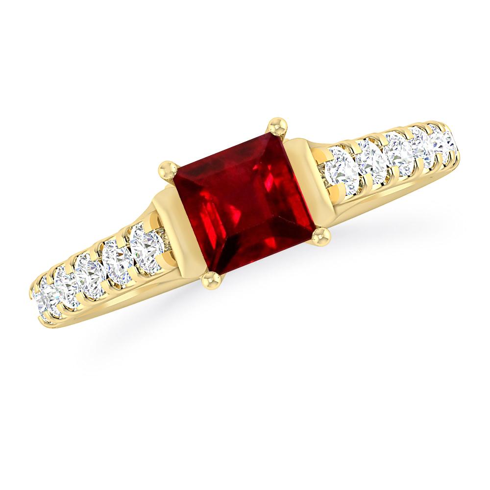 Yellow Gold - Ruby