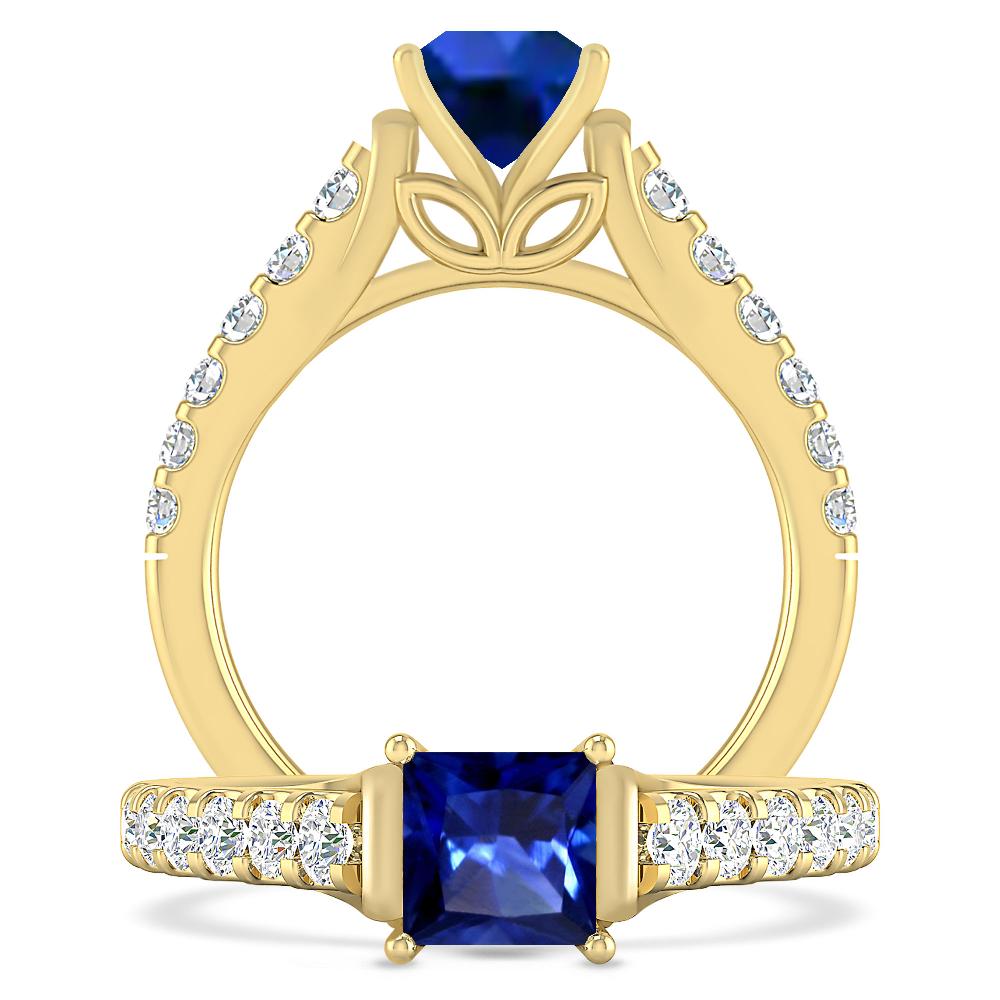 Yellow Gold - Sapphire