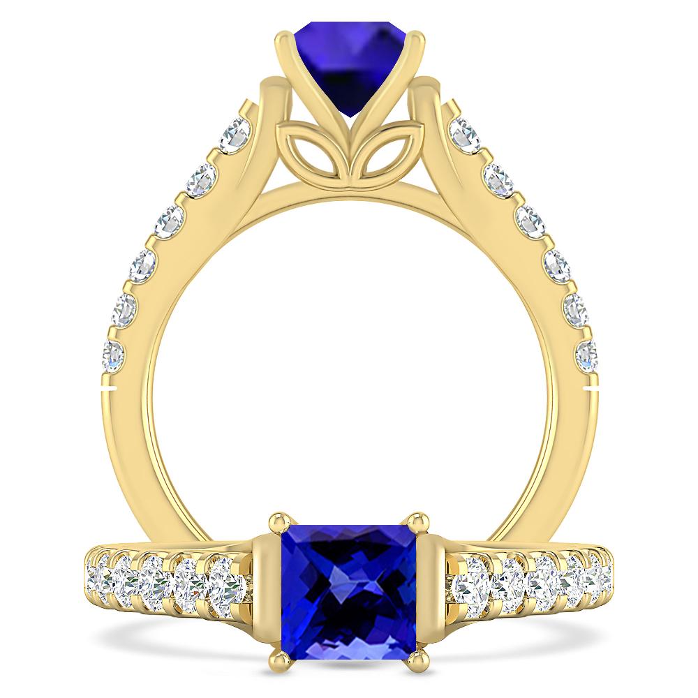 Yellow Gold - Tanzanite