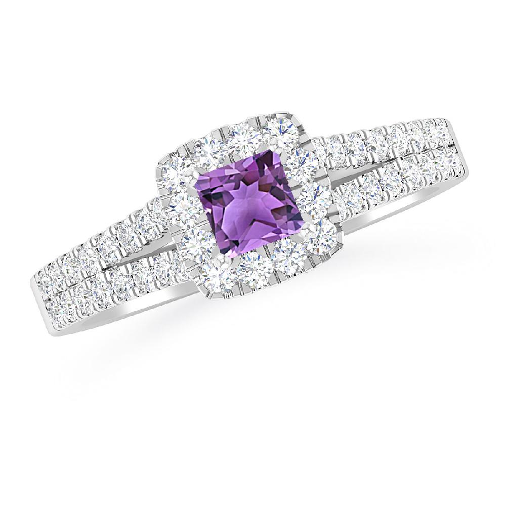 White Gold - Amethyst