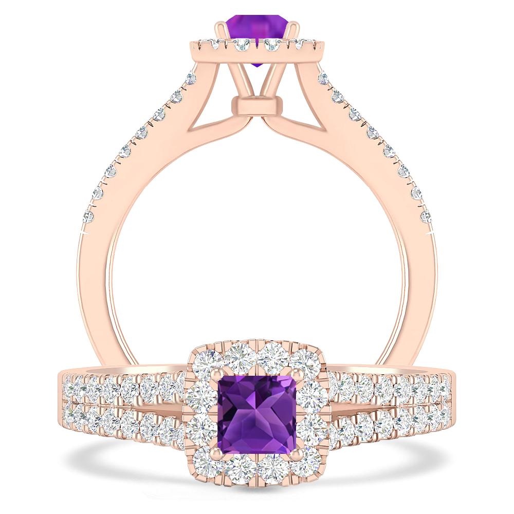 Rose Gold - Amethyst