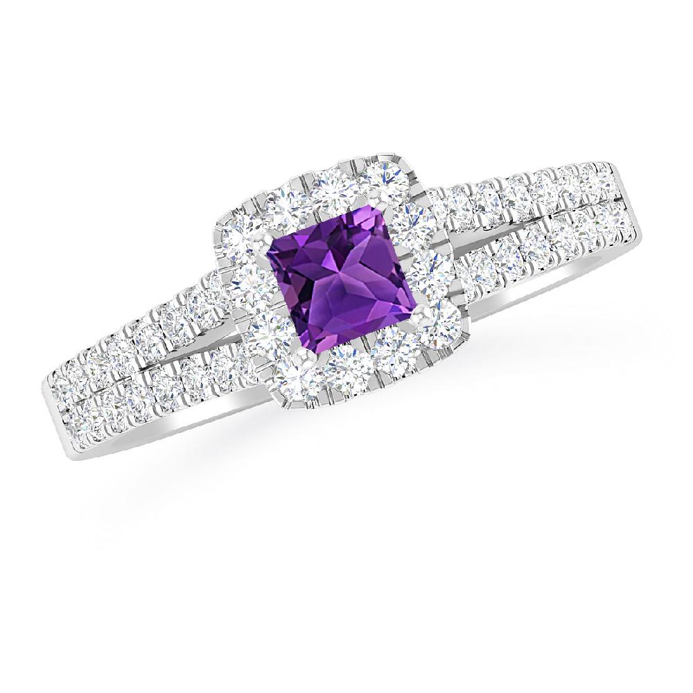 White Gold - Amethyst