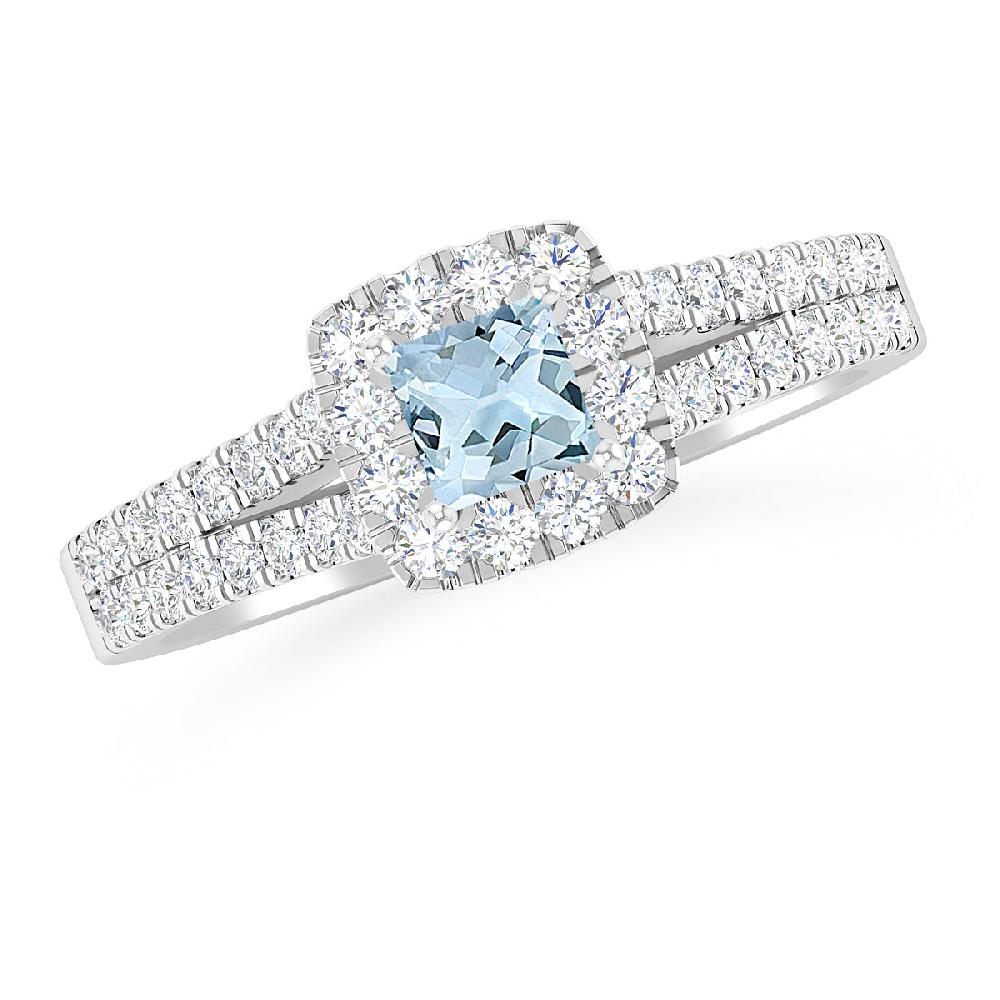 White Gold - Aquamarine