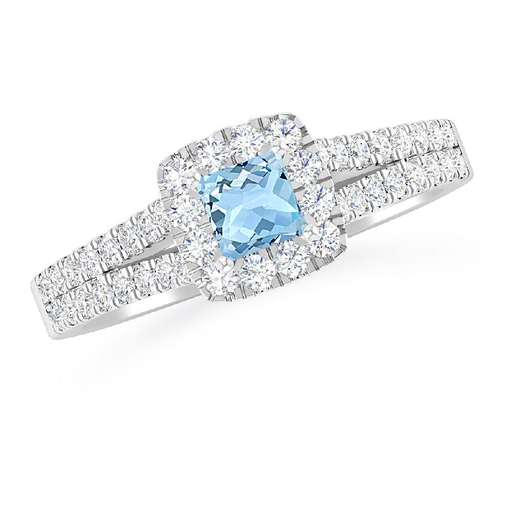 White Gold - Aquamarine