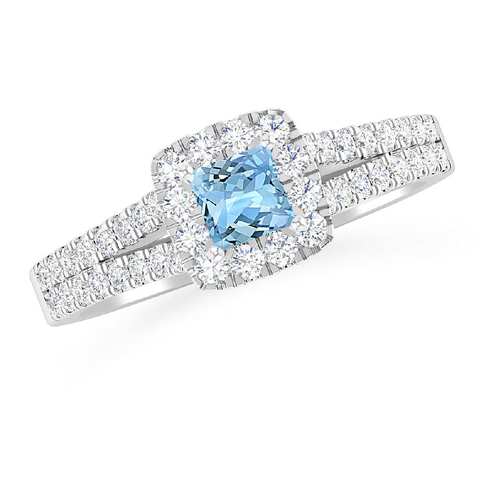 White Gold - Aquamarine