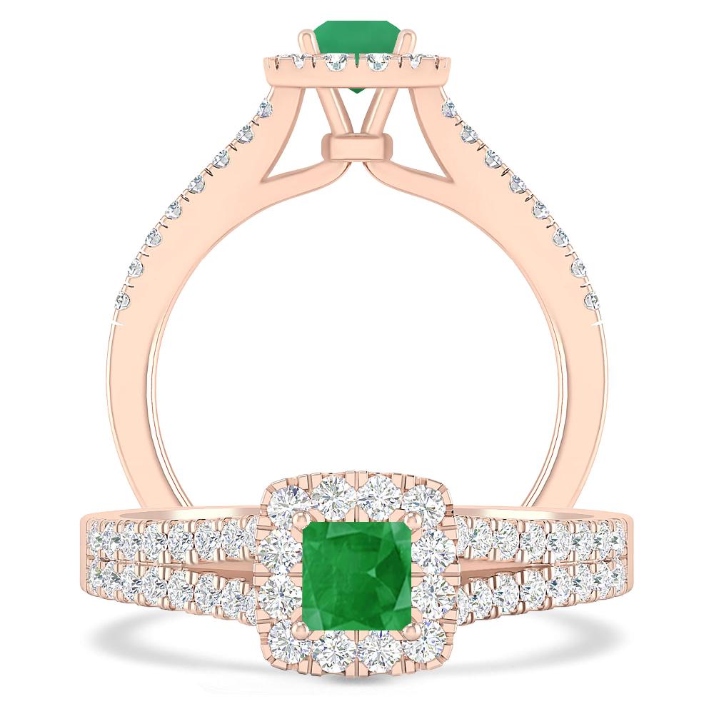 Rose Gold - Emerald